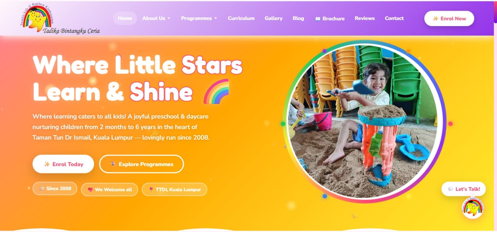 Twinkle Kidz website by Imsuya Global
