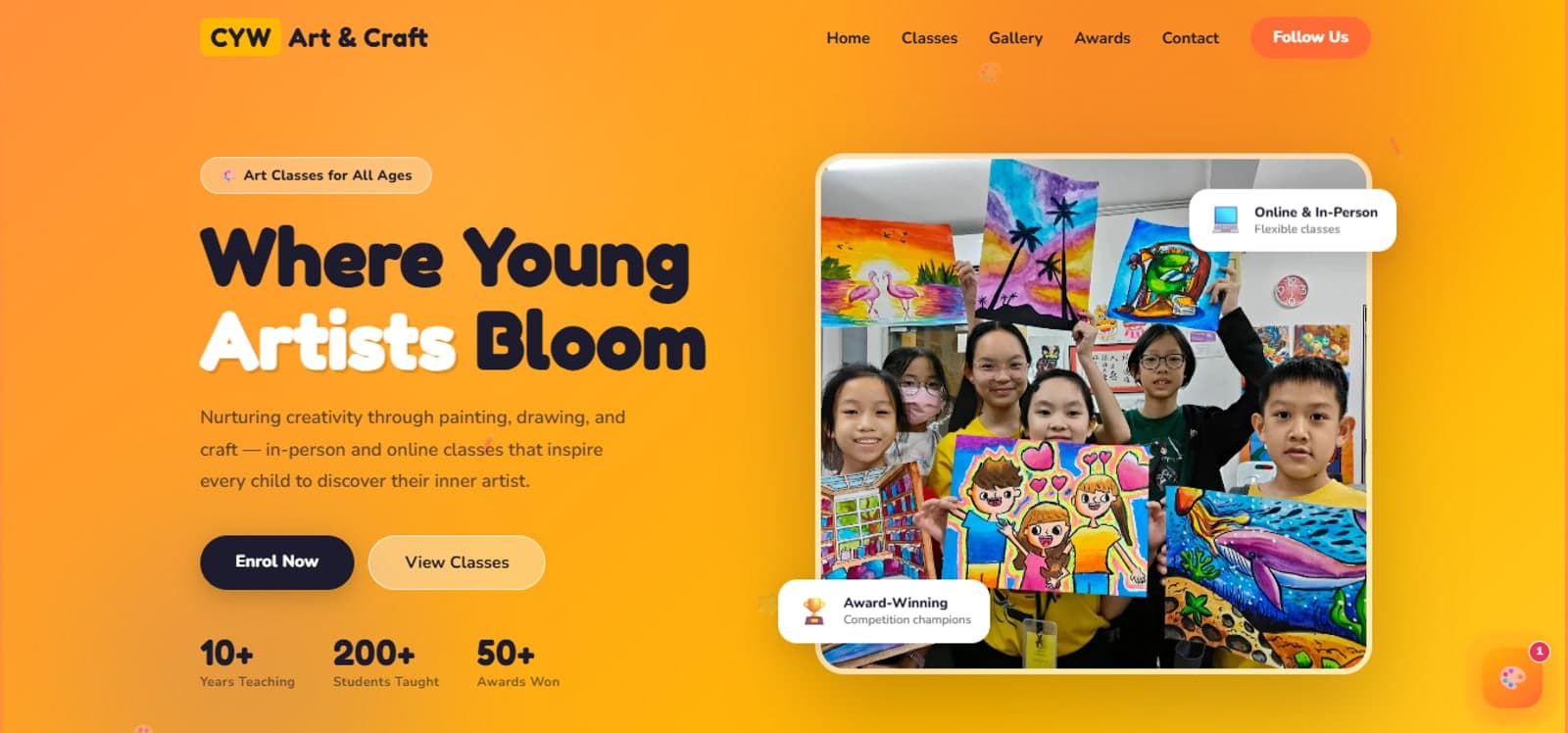 CYW Art & Craft website by Imsuya Global