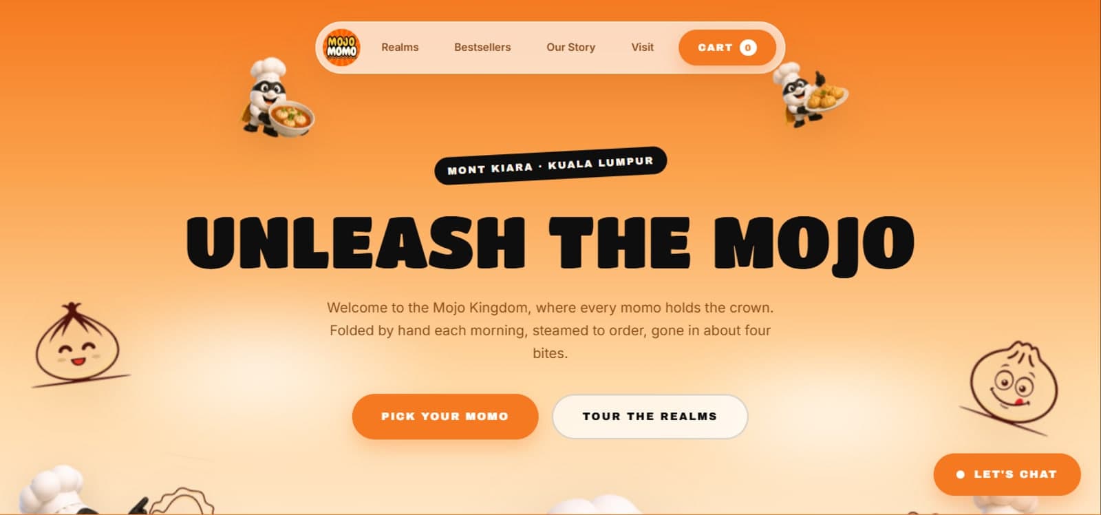 Mojo Momo website by Imsuya Global